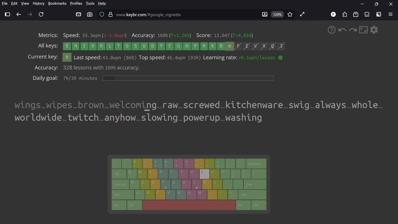 Daily Thing (Keybr) Day #52