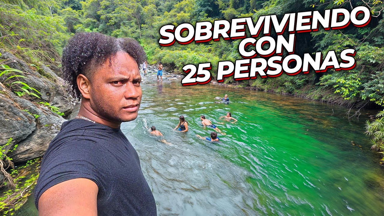 Sobreviviendo en la SELVA con 25 PERSONAS
