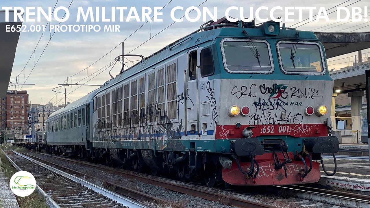[4K60FPS] IL TRENO MILITARE DA MILANO SMISTAMENTO A MADDALONI IN TRANSITO A ROMA TUSCOLANA!