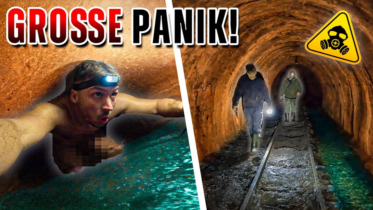 NACKT durch die KANALISATION mit @rooflesstv | GASALARM in Bergbaustollen ZWINGT uns zur Flucht!