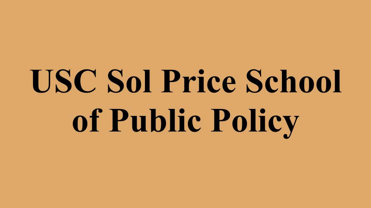 USC Sol Price School of Public Policy