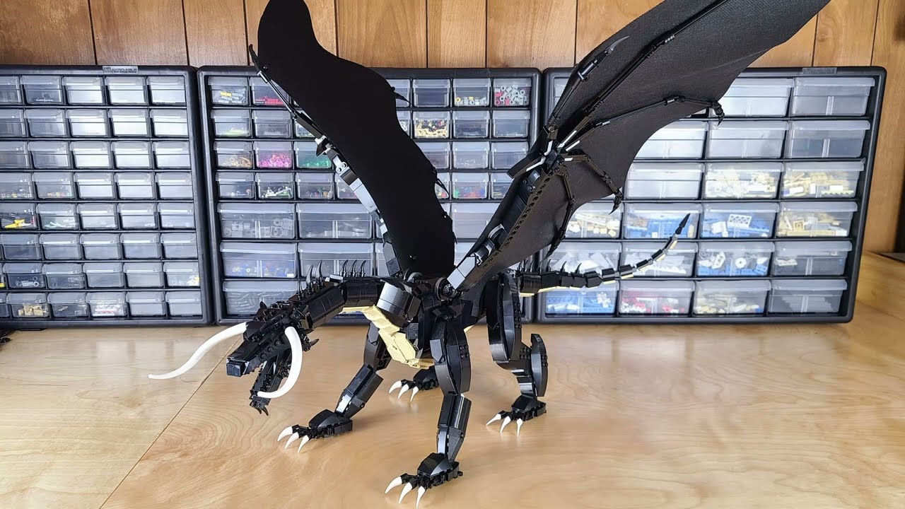 MASSIVE LEGO Black Dragon MOC