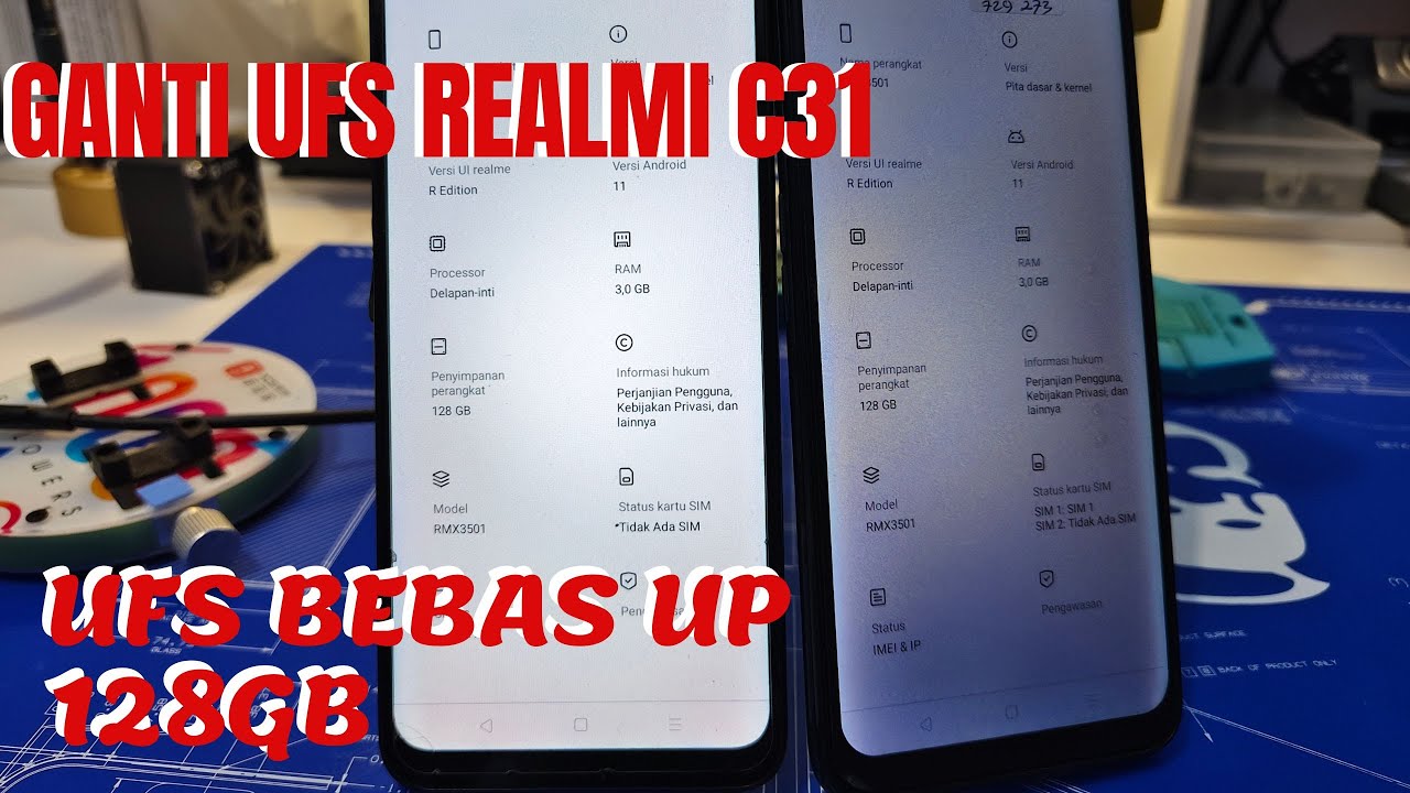 GANTI UFS REALME C31 RMX3501 UP 128GB