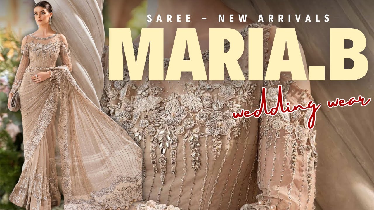Maria B 💯Latest Saree Design | ❤️New Arrivals | Mbroidered 2024 Chiffon Collection 🔥| Master Replica