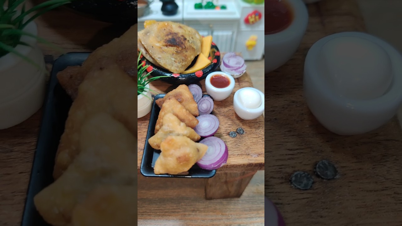 Monsoon Dishes 😍 #shorts #shortsfeed #miniaturecooking #viralshorts #tortilla #food #rain #cuisine
