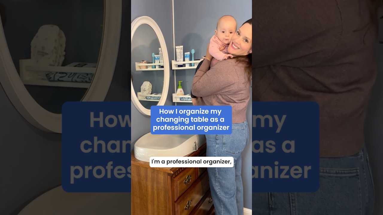A professional organizer shares tips on arranging your diaper changing station