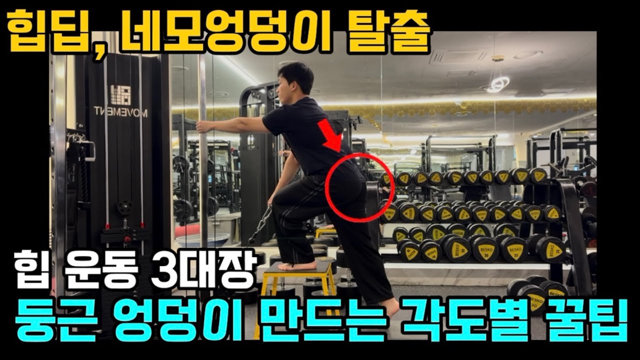 힙딥 네모엉덩이 탈출 | 둥근 애플힙 만드는 각도별 꿀팁 운동 3가지 | 힙쓰러스트 | 아웃타이 꿀팁 | 아웃타이 각도별 | 케이블 스텝업 | 박헌진 트레이너 | #광교헬스장 