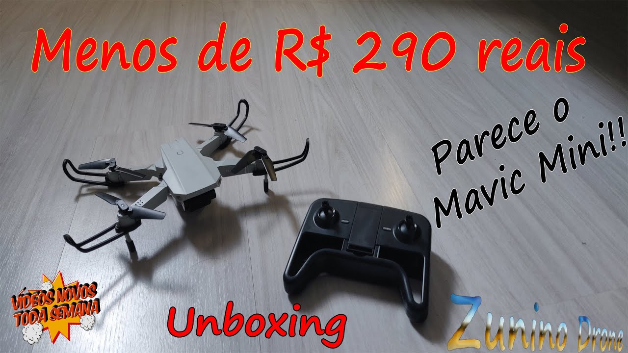 Unboxing Drone Teng Mini KF609. Drone bom e barato para iniciantes. Apenas $35 na Banggood