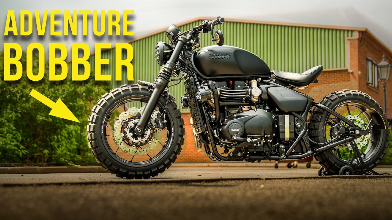 Building A BLACKED OUT LOW WIDE WHEEL CUSTOM BOBBER! 🤯