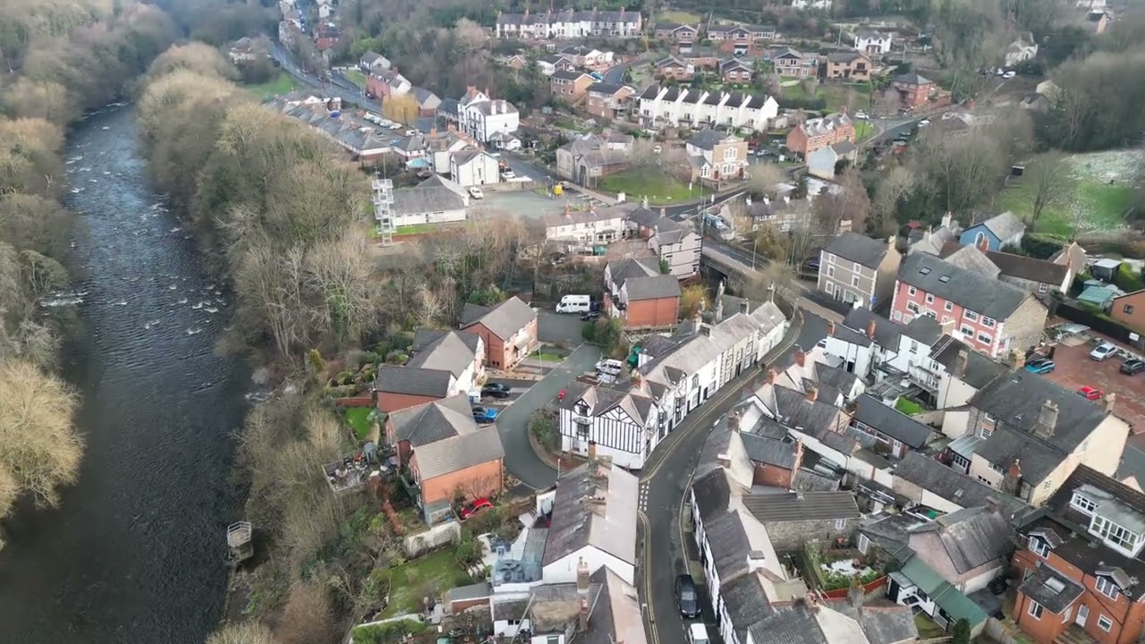 Llangollen, North Wales 4k Drone footage from the Mavic Mini 3 Pro 21/1/2023