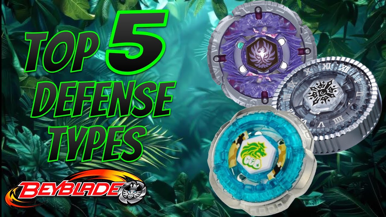 TOP 5 BEST DEFENSE TYPES EVER RELEASED (Beyblade Metal Fight)