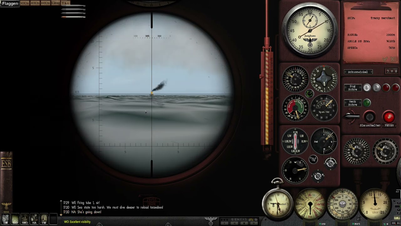 Silent Hunter 3 GWX OneAlex Edition: Practicando mis tacticas ofensivas de torpedos contra 