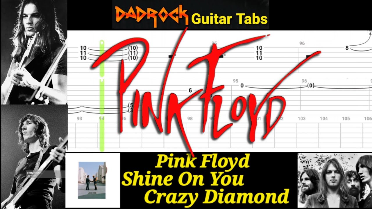 Shine On You Crazy Diamond - Pink Floyd - Guitar + Bass TABS Lesson
