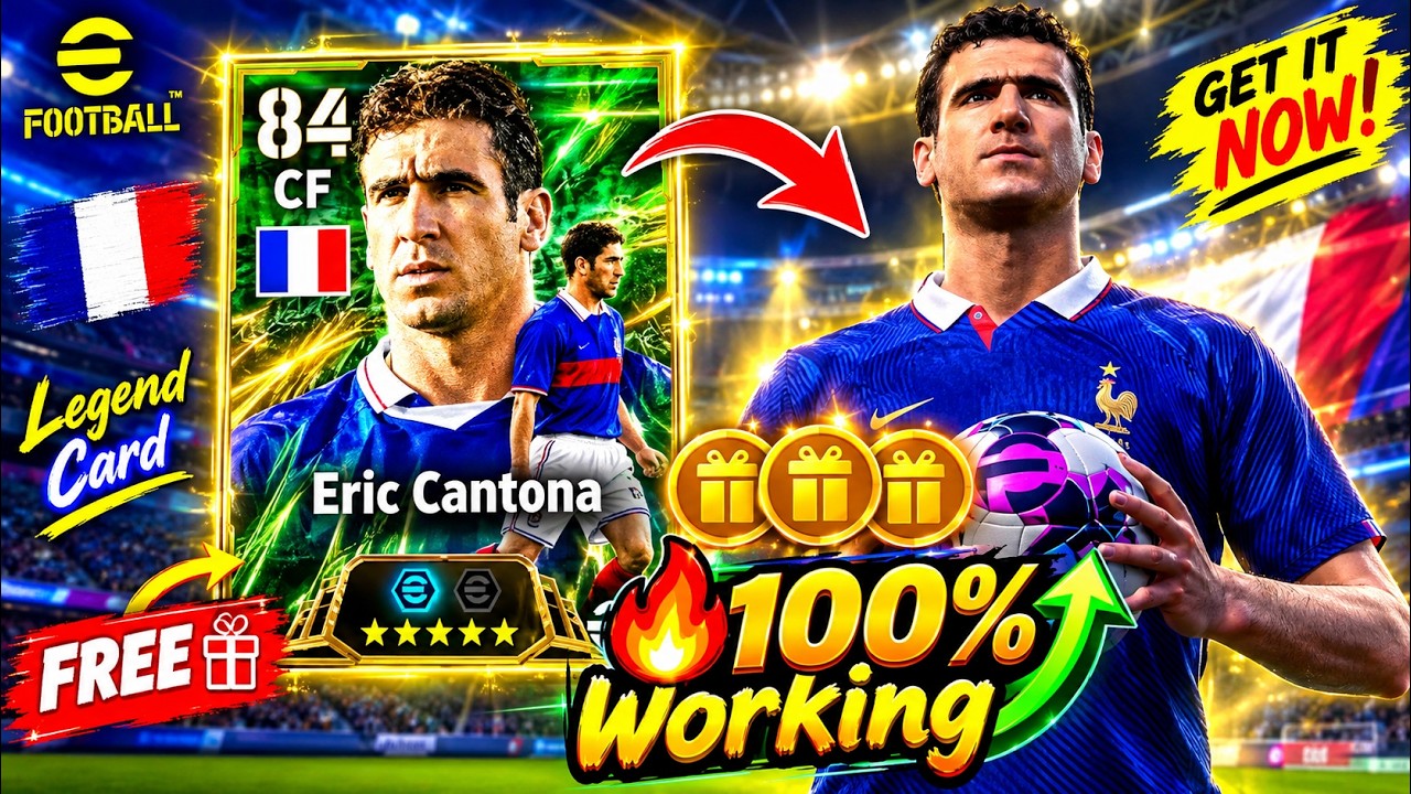 100% Working Trick To Get FREE Epic Eric Cantona in eFootball 2027 | Free Rewards Guide🔥🤩