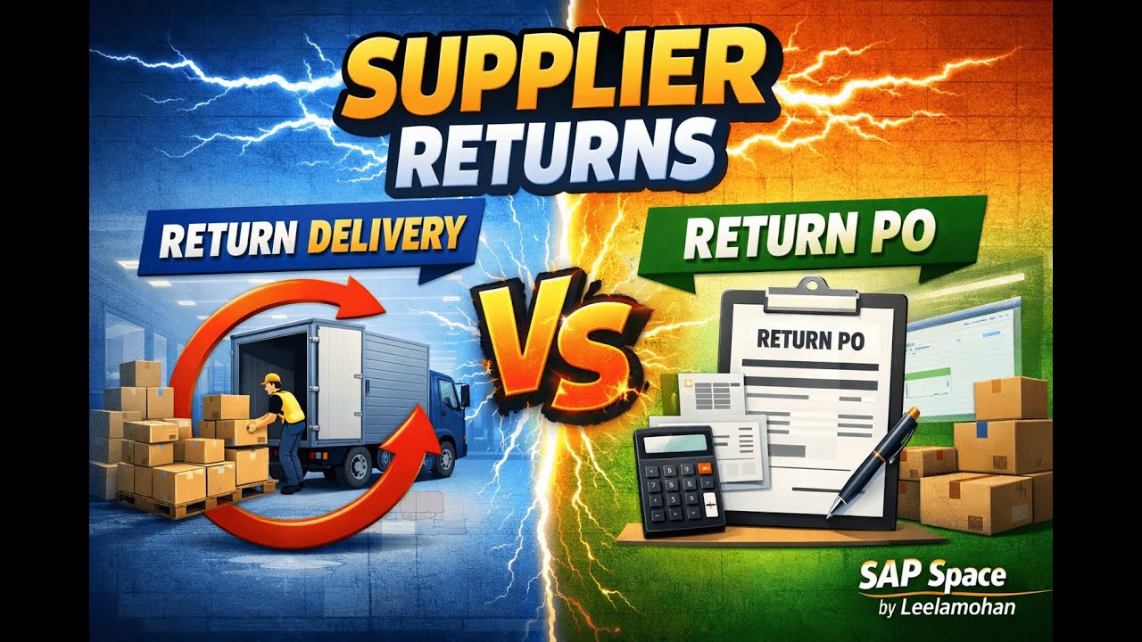 Business Scenario 4: Supplier Returns in SAP MM Explained | Return Delivery vs Return PO |