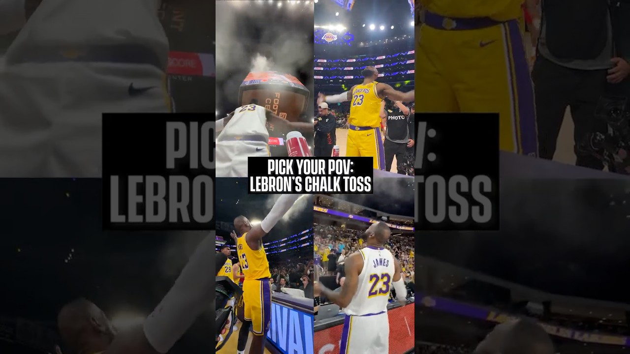 The BEST Pregame Ritual: LeBron's Chalk Toss