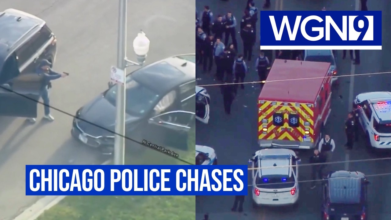 Police chases around Chicago: High-speed pursuits on camera