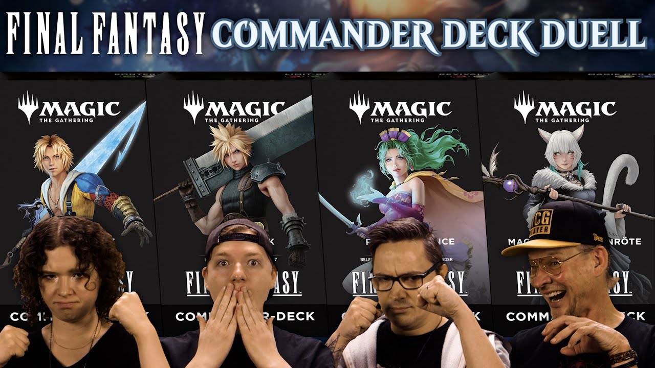 MTG Final Fantasy Commander Deck Tutorial Match | Magic the Gathering spielen lernen | Trader 2025