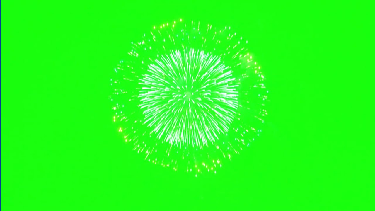 HD Greenscreen Fireworks