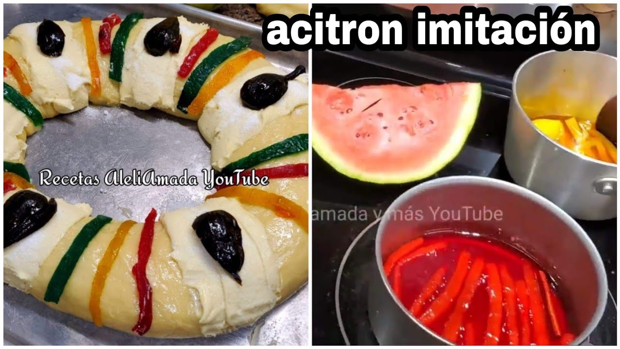 como hacer acitron de sandia para rosca de reyes | como sustituir el acitron de biznaga