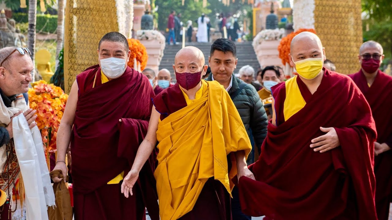 Gyalwae Gyaltsab Drung Goshir Gyaltsab Rinpoche visit Mahabodhi Temple 🙏