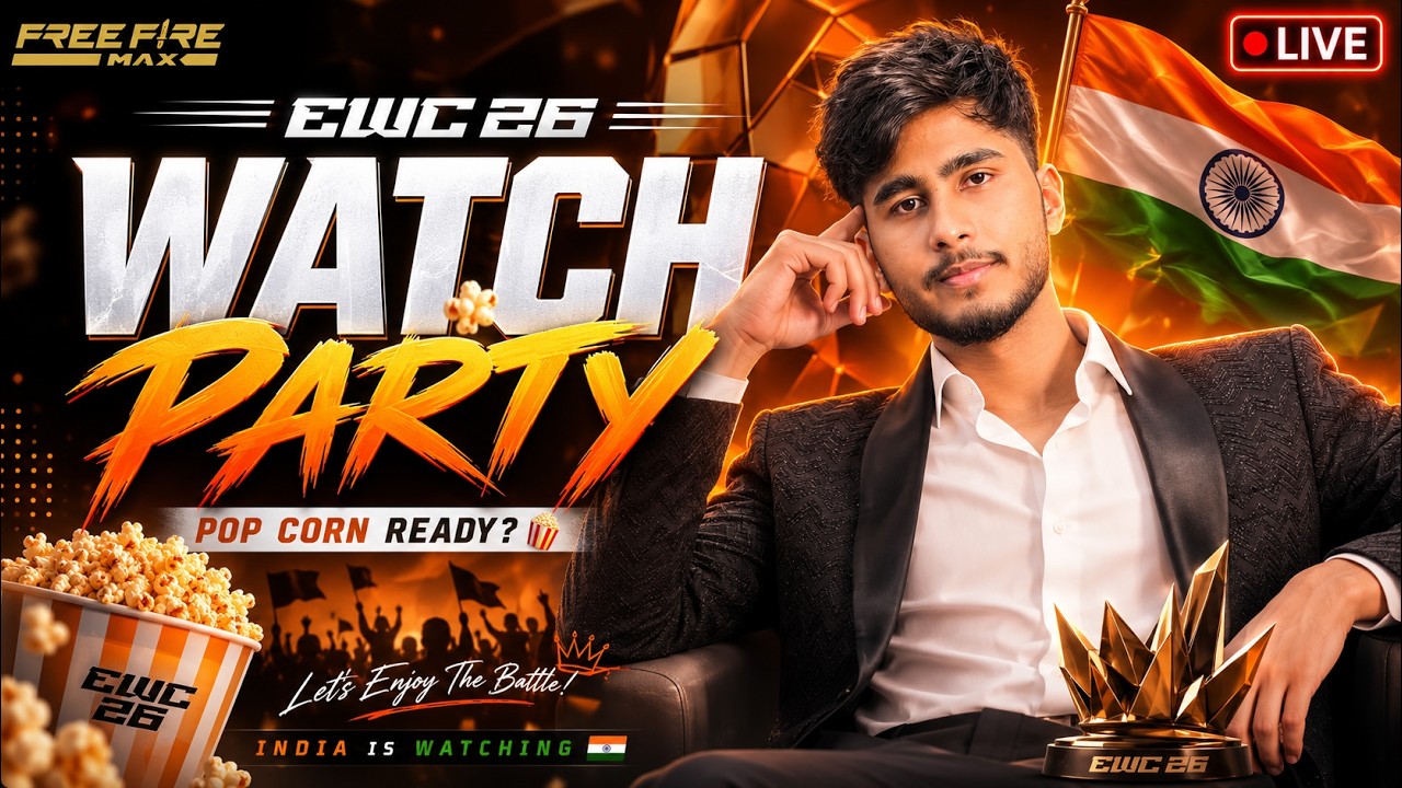 WATCHPARTY 🔴 [HI] EWC FREE FIRE DAY 2 - WITH PRABHAT GAMER