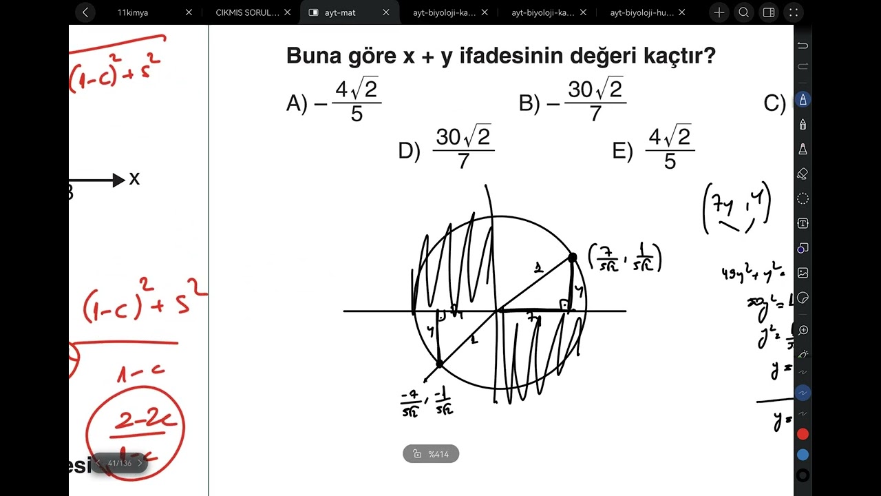 1 Trigonometri sorusu