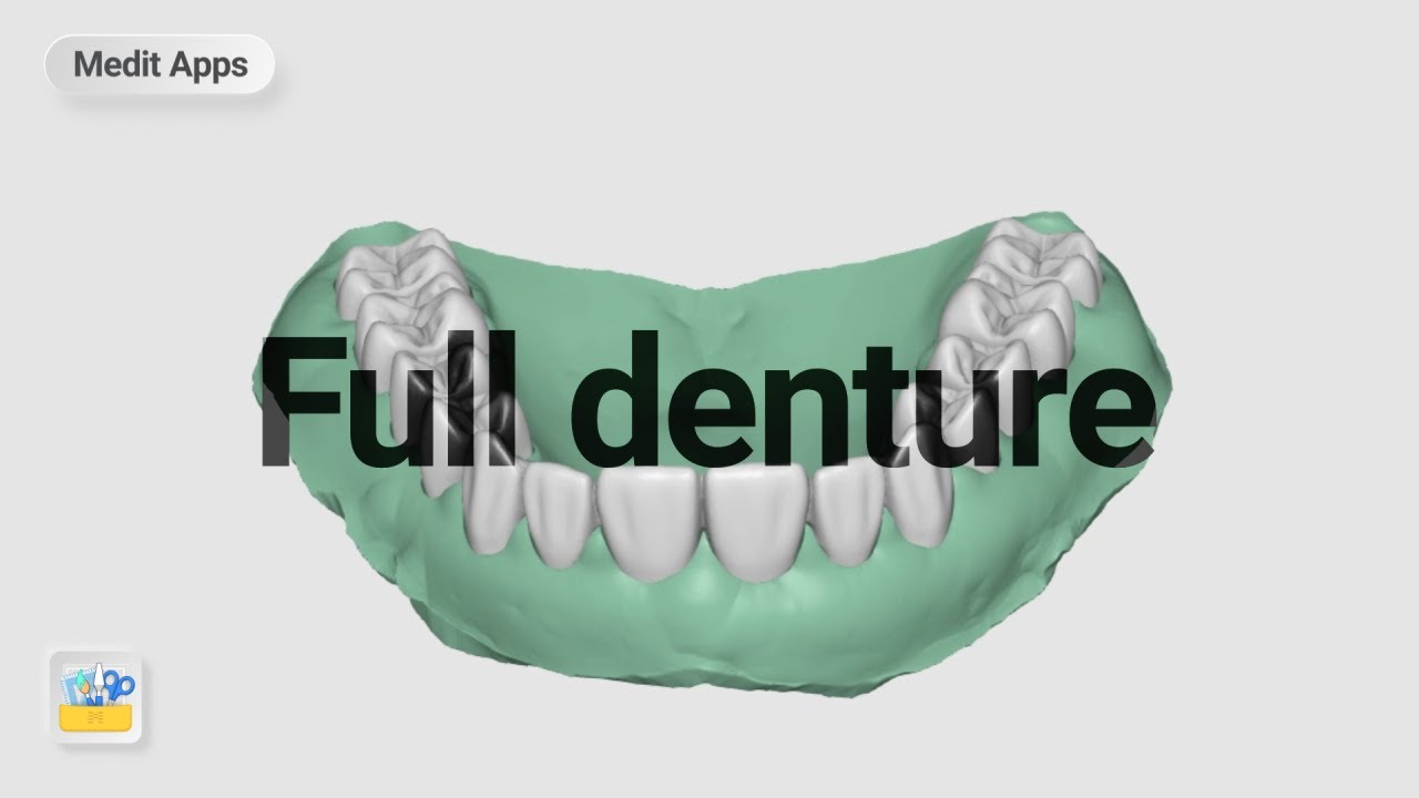 Designing a Teeth & Gum separated Full Denture with Medit Design App