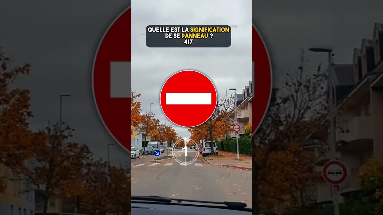 Quelle est la signification de ce panneau ? #permisdeconduire #quiz #bordeaux  #codedelaroute ￼