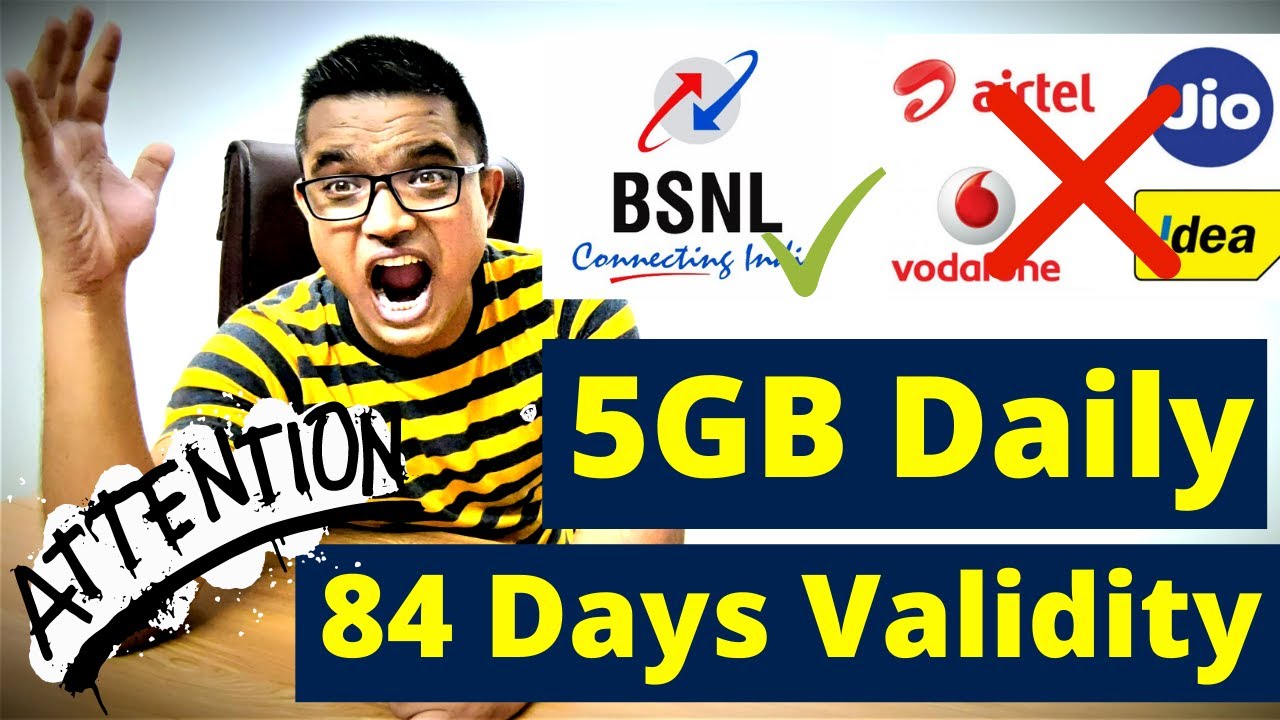 BSNL 5GB Daily Data Plan Launch | BSNL Unlimited Night Data Plan | BSNL TCS 4G Launch in India 2021