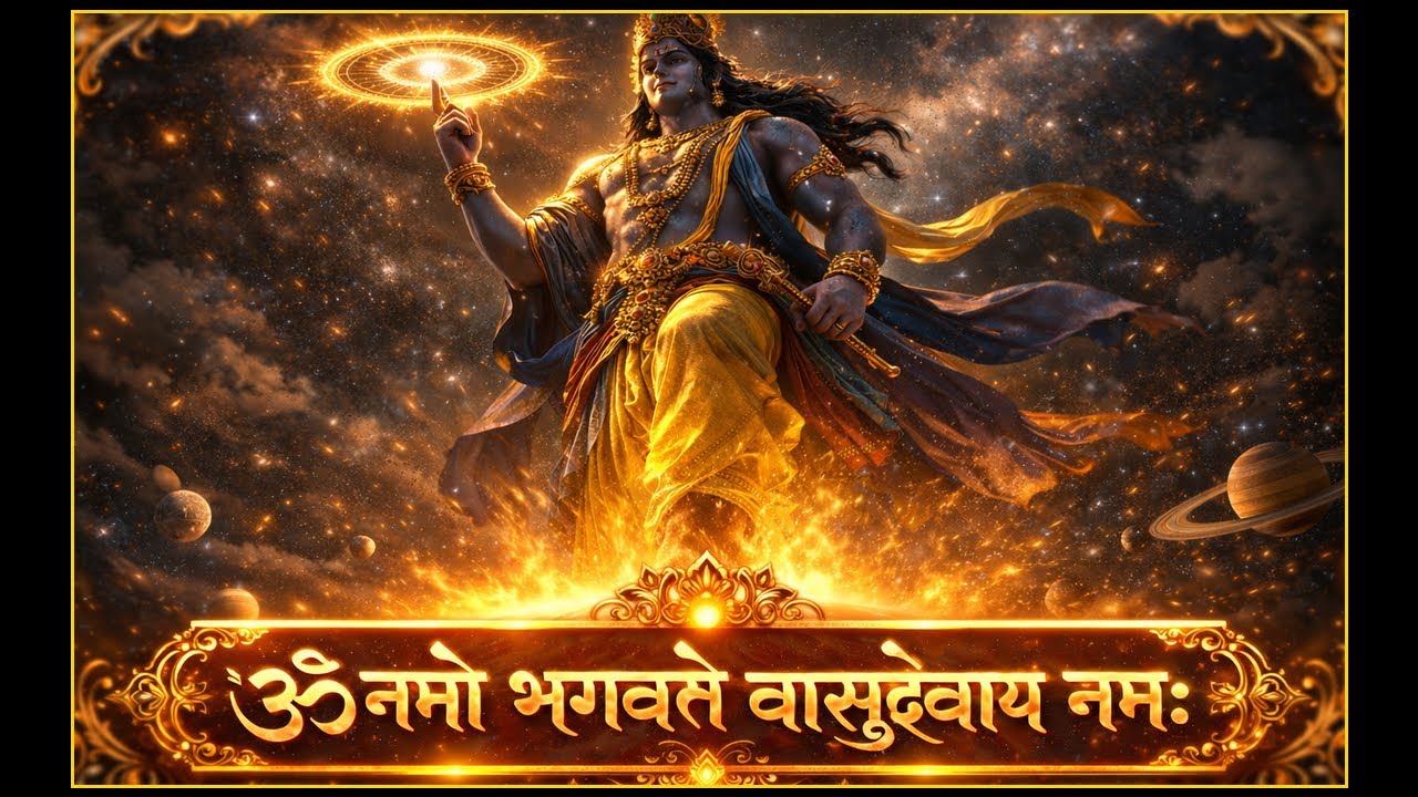 Om Namo Bhagavate Vasudevaya ॐ नमो भगवते वासुदेवाय Feel the presence of Lord Krishna #krishnabhajan