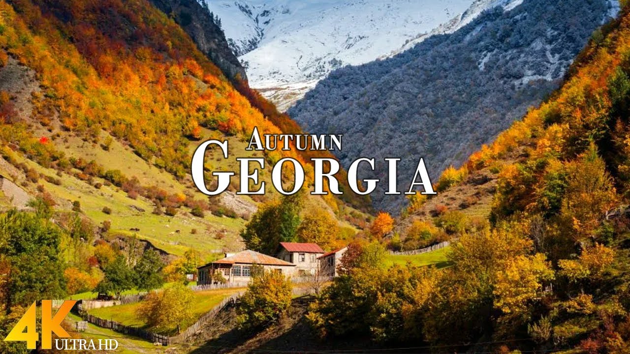 Autumn Georgia 4K Ultra HD &bull; Stunning Footage Georgia, Scenic Relaxation Film with Calming Music.