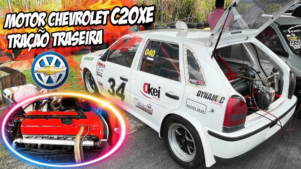 GOL G3 COM MOTOR CHEVROLET C20XE TRAÇÃO TRASEIRA - CANO PVC PARA ENTRAR AR NA TURBINA!