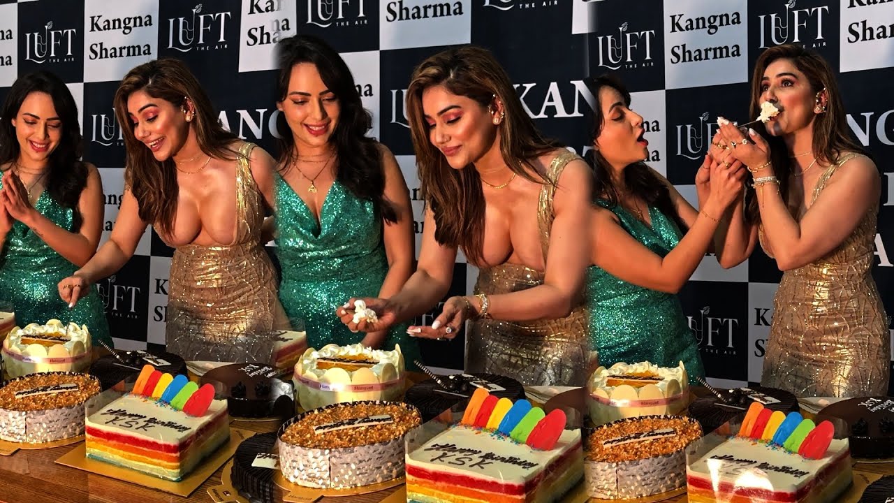 Kangana Sharma’s B’day Party – Cake Cutting ya Cake Fight? 😆 #kanganasharma #birthdaycelebration