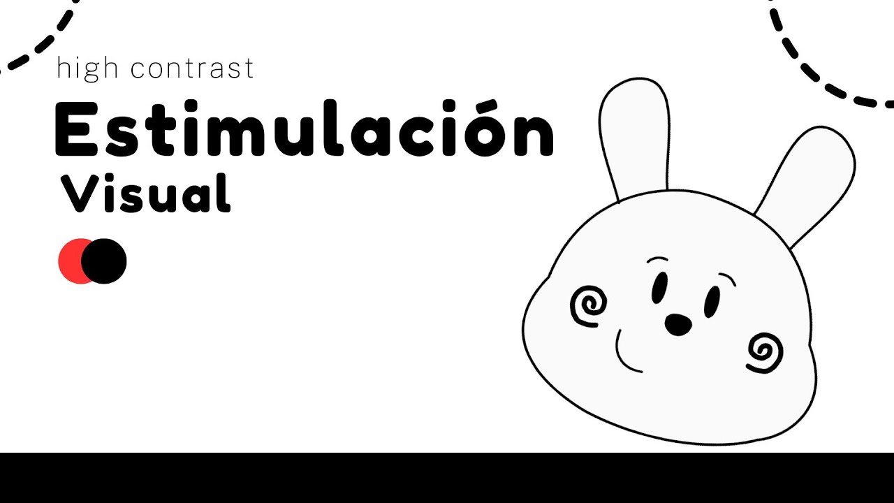 Estimulación visual para bebes 0 a 3 meses | high contrast