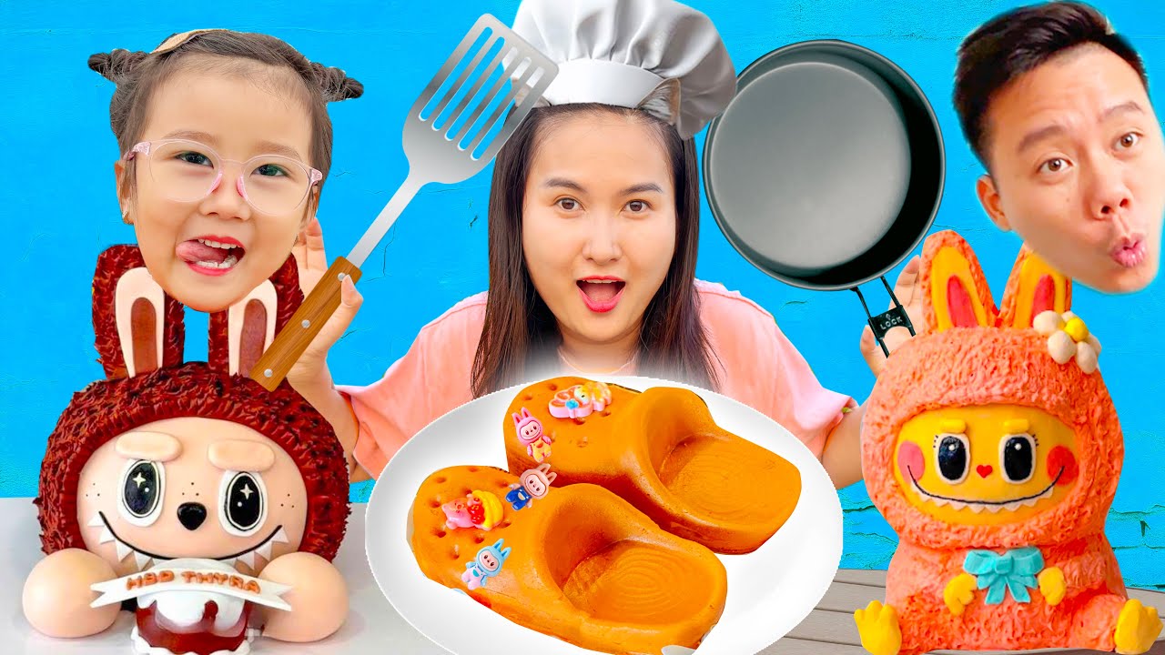 Changcady trổ t&agrave;i l&agrave;m b&aacute;nh nướng h&igrave;nh labubu, b&aacute;nh h&igrave;nh đ&ocirc;i d&eacute;p crocs