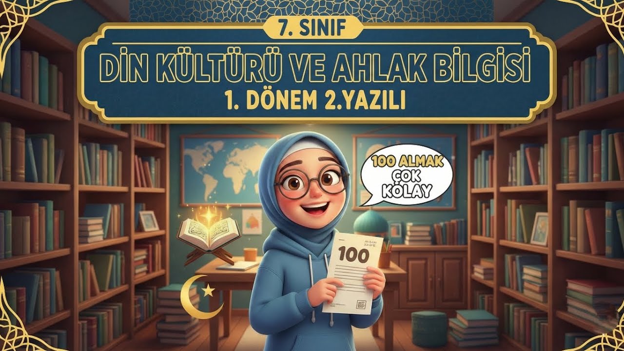 7. Sınıf Din Kültürü 1. Dönem 2. Yazılı Hazırlık | Sınavdan Önce MUTLAKA İzle! 🚀