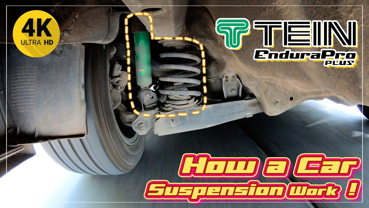 (4K)  How a car suspension system works  TEIN Endura Pro Plus for CIVIC