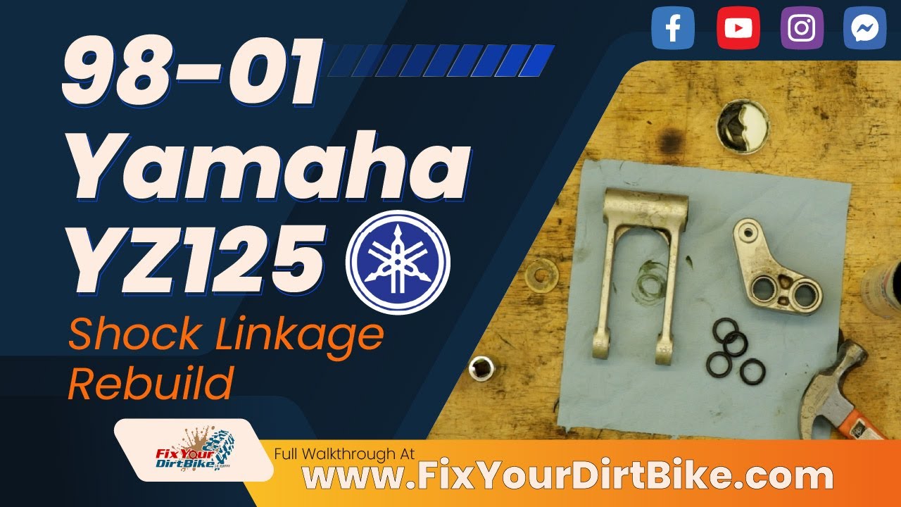 1994 - 2001 Yamaha YZ125 Shock Linkage Rebuild | Fix Your Dirt Bike #dirtbike #yz125 #yamaha