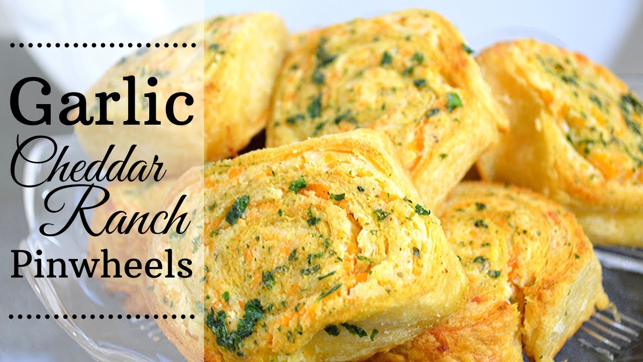 Garlic Cheddar Ranch Pinwheels I Appetizer I How to Make Garlic cheddar ranch pinwheels