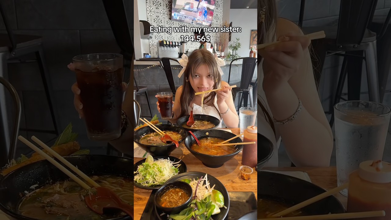 Eating with the new sister @LilyGumdrop #wusworld