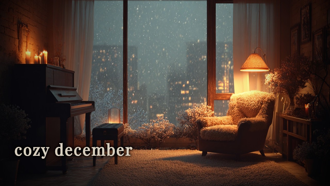 cozy december ❄️ soft felt piano for peaceful moments