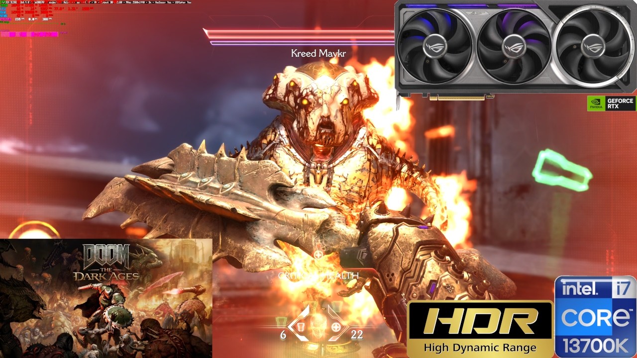[5090|4K] Doom - The Dark Ages - Resurrection - Kreed Maykr Boss Fight (Nightmare)[Path|DLSS|MFG|RR]
