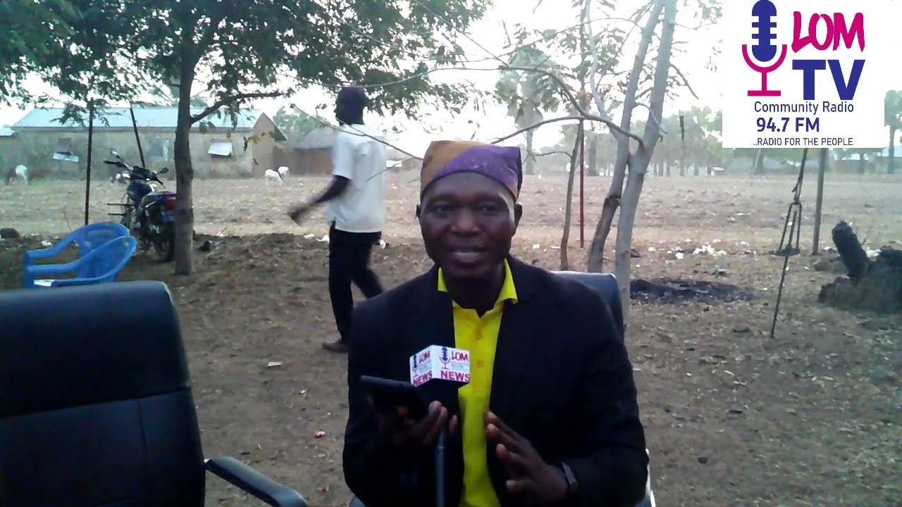 Bojodekir of Lom News , sign out after Danjuar festival at the Chief Palace in Kpikpira , 25-02-2023