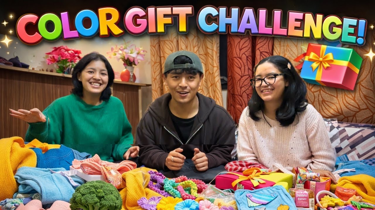 Colour Gift Challenge 🎨🎁  || I Never Expected This Gift  😱