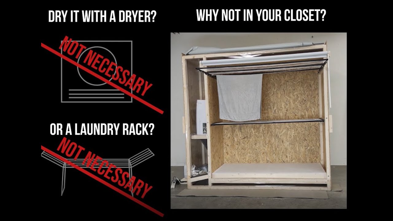 Drying closet, smart alternative to a commercial dryer // KI Voice