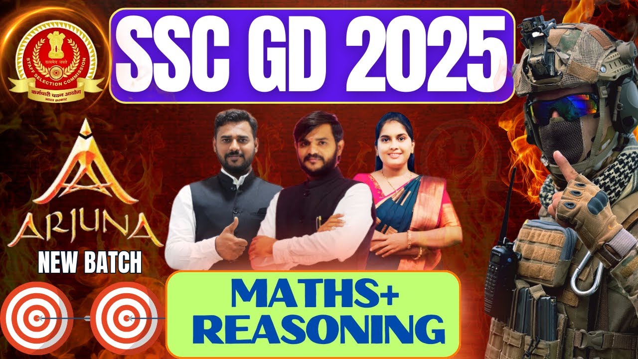 SSC GD 2025 || Math's + Reasoning   || Question for SSC MTS & RPF || Imp |#Yuvaratna Academy Dharwad