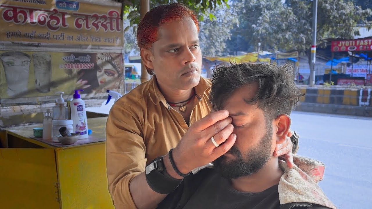 Indian 1 Dollar Head massage | Famous in the world of ASMR