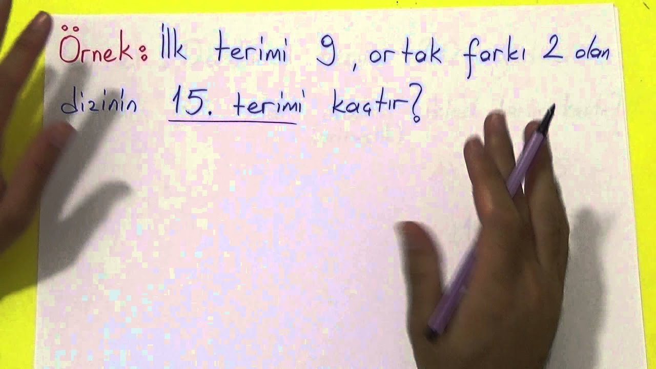 TEOG SAYI ÖRÜNTÜLERİ 1  - Şenol Hoca - Aritmetik dizi