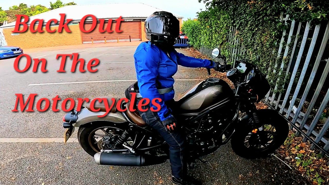Back Out On Both Motorcycles Honda Rebel And Benelli TRK702